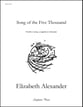 Song of the Five Thousand Unison choral sheet music cover